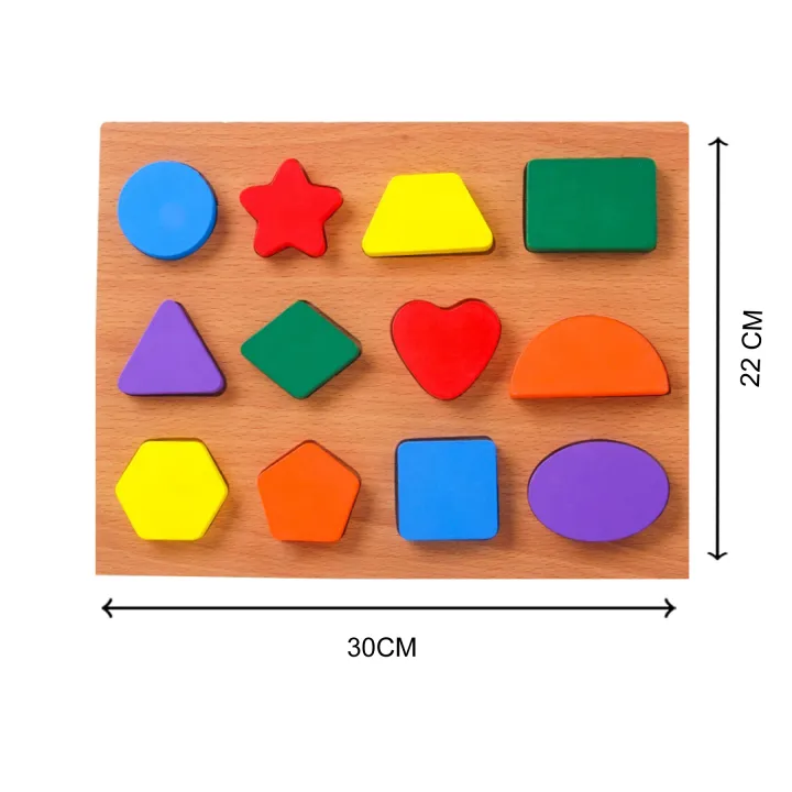 Wooden Geometric Shapes Puzzle 2