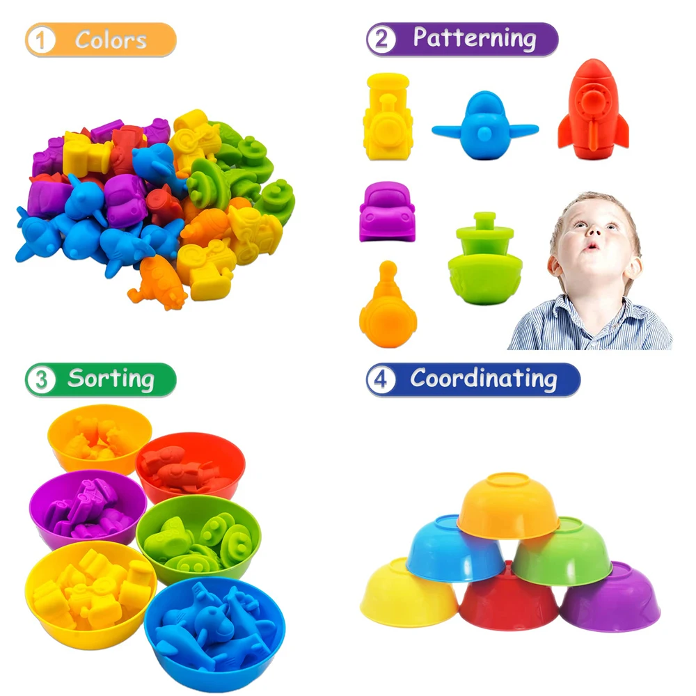 Children's color classiffication toys 4