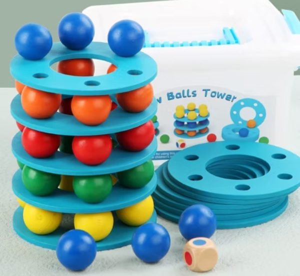 Rainbow Ball Tower Toy
