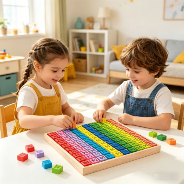 Wooden Multoplication Table Board