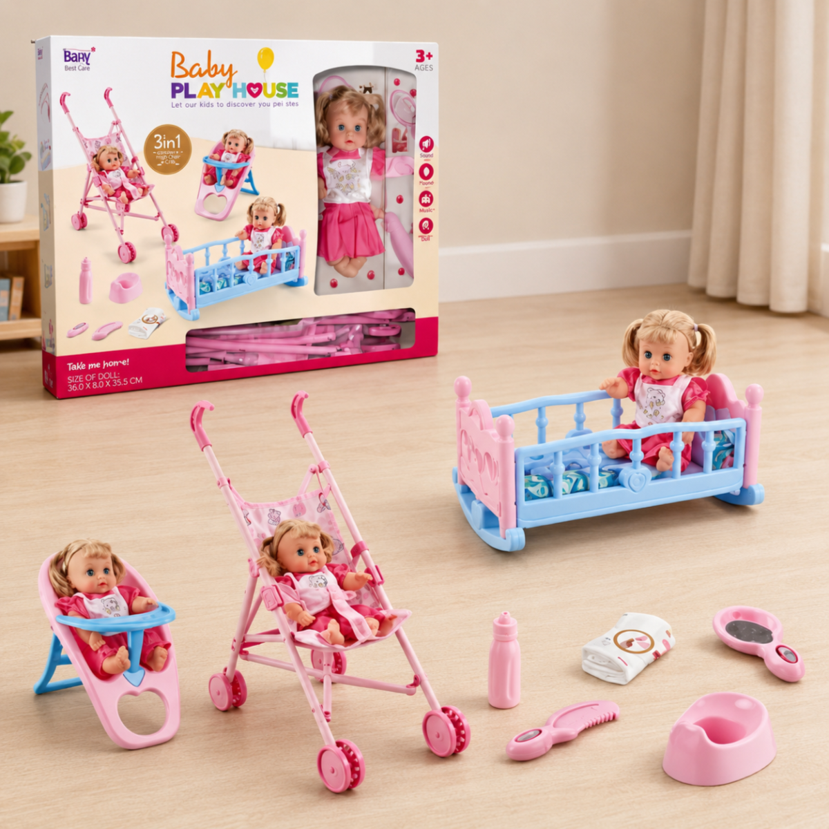 Lovely Baby Doll Play Set