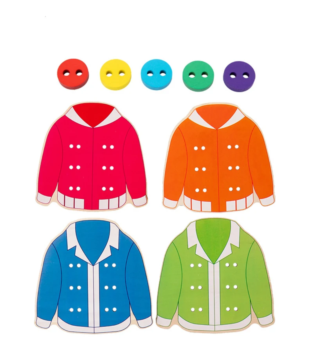 Early education clothes button 4