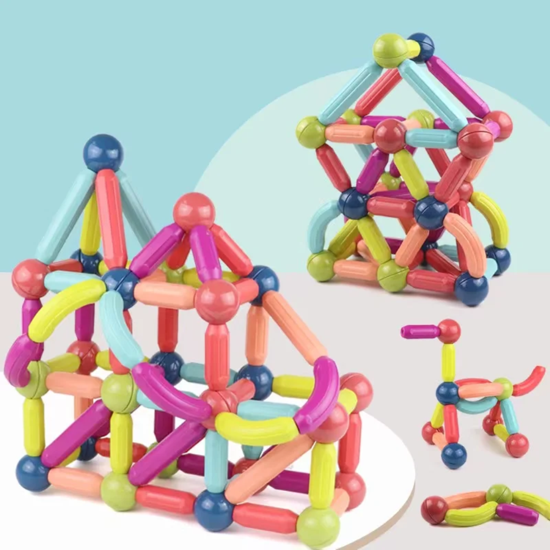 64PCS Magnetic Building Blocks 3