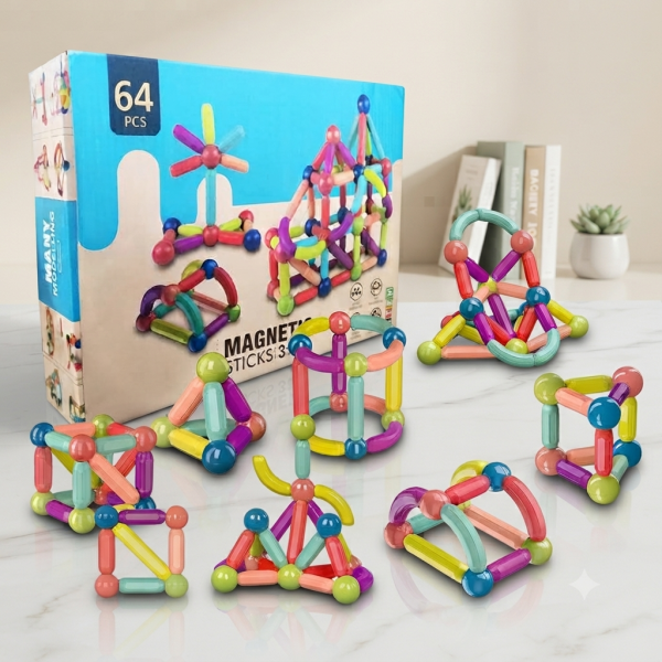 64PCS Magnetic Building Blocks