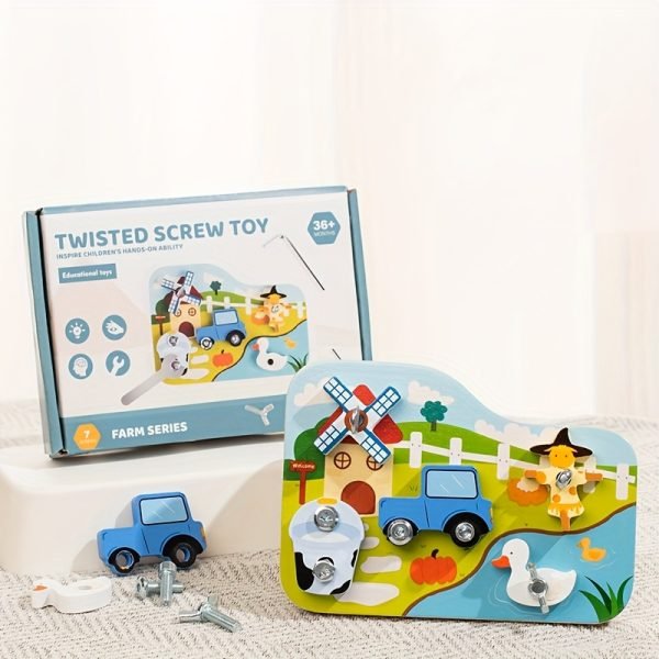 Twisted screw toy